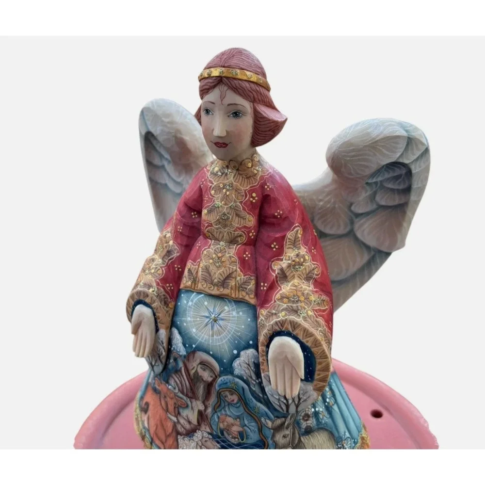 G. DeBrekht Limited Edition Hand Painted Nativity Angel Christmas Folk Art